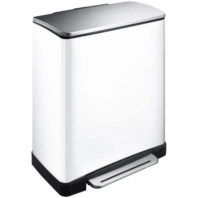 E Cube Recycle Step Bin 28 18l White