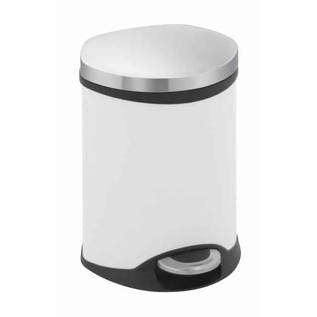 Shell Bin Step Bin 6l White