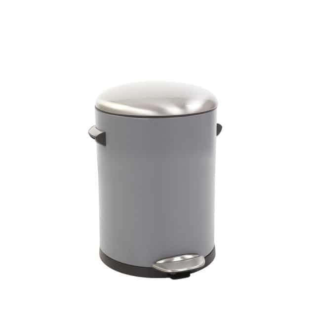 Belle Deluxe Step Bin 5L Grey