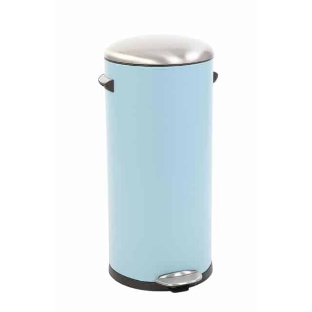 Belle Deluxe Step Bin 30l Light Blue