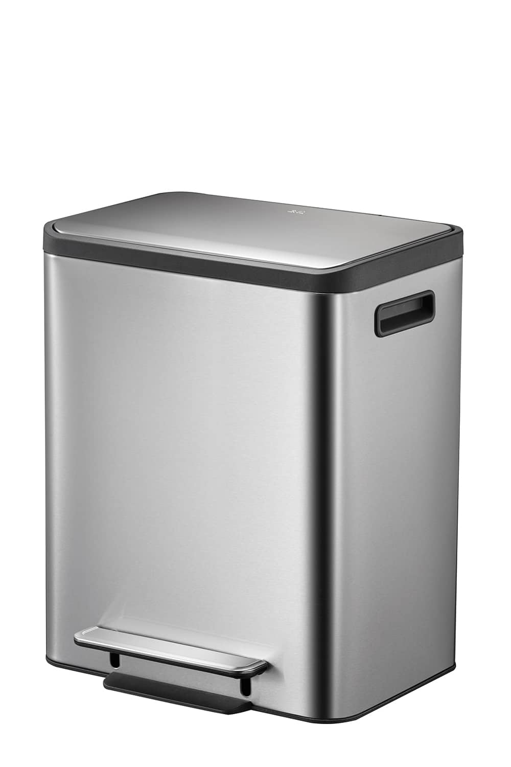 EcoCasa Recycle Step Bin 15+15L Matt s/s